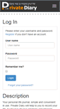 Mobile Screenshot of privatediary.net